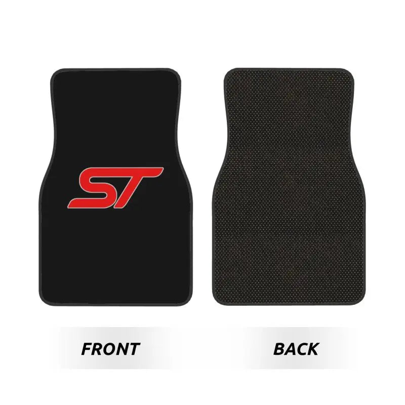 ST Logo Print Car Floor Mats Set of 4 Vehicle Front and Rear Carpets Non-Slip Car Mat Accessories Universal