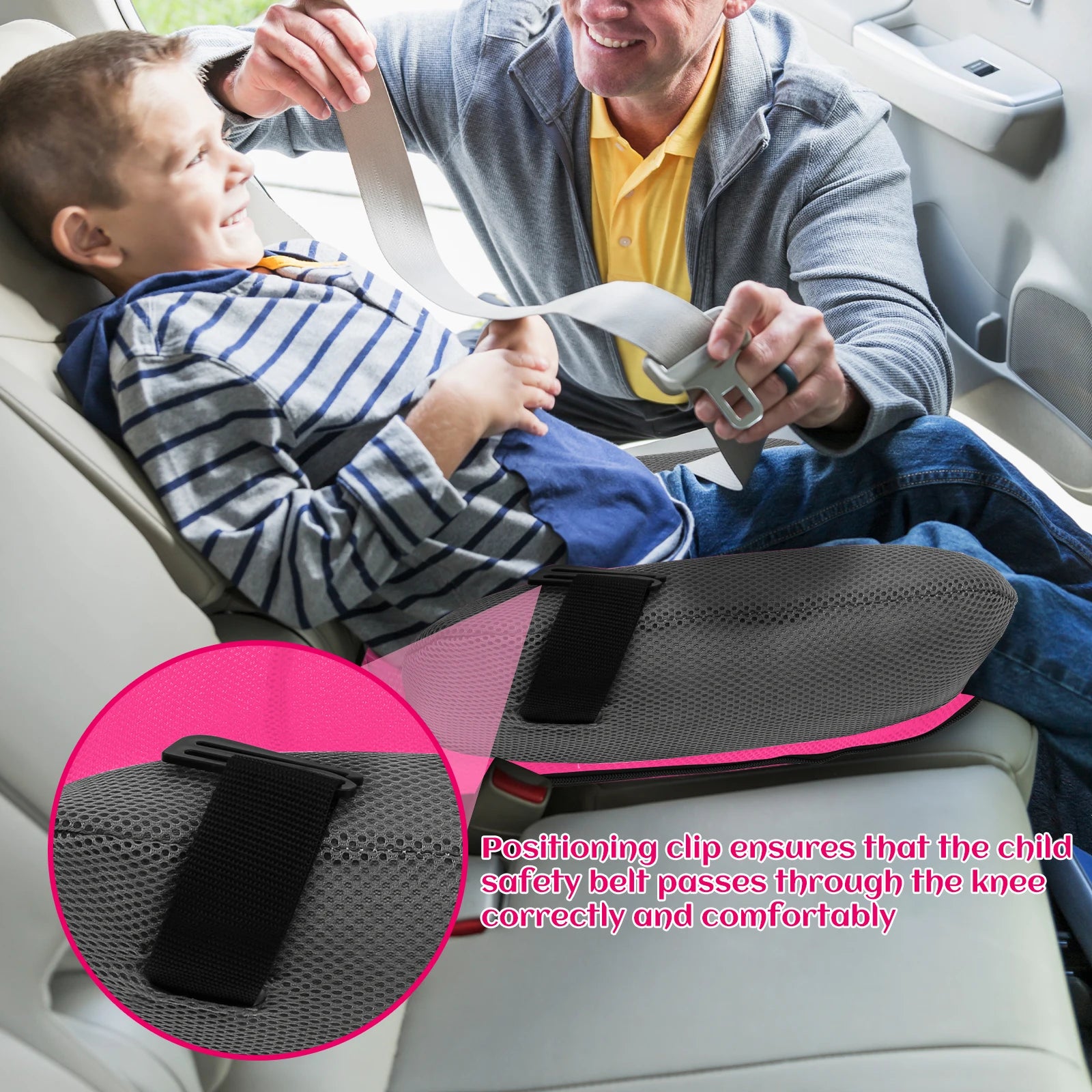 Car Seat  for kids PVC Universal Travel Portable Booster Cushion With Storage Bag For Kids