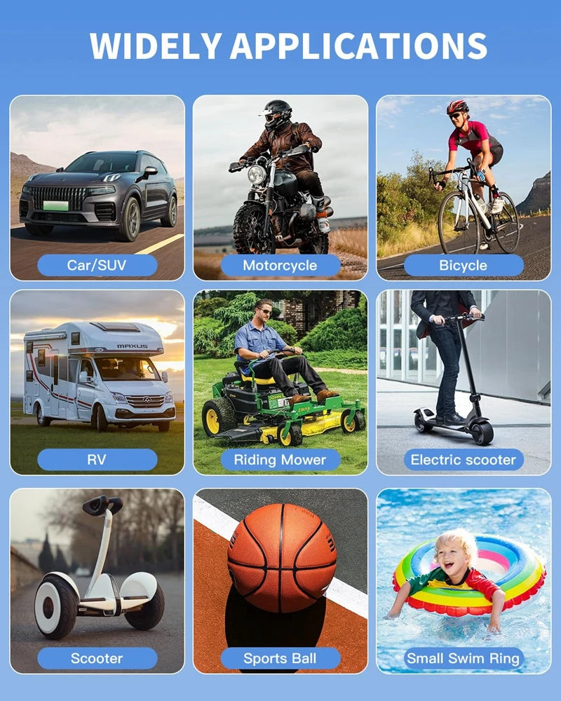 Tire Inflator Portable Air Compressor with Digital Pressure Gauge for Car