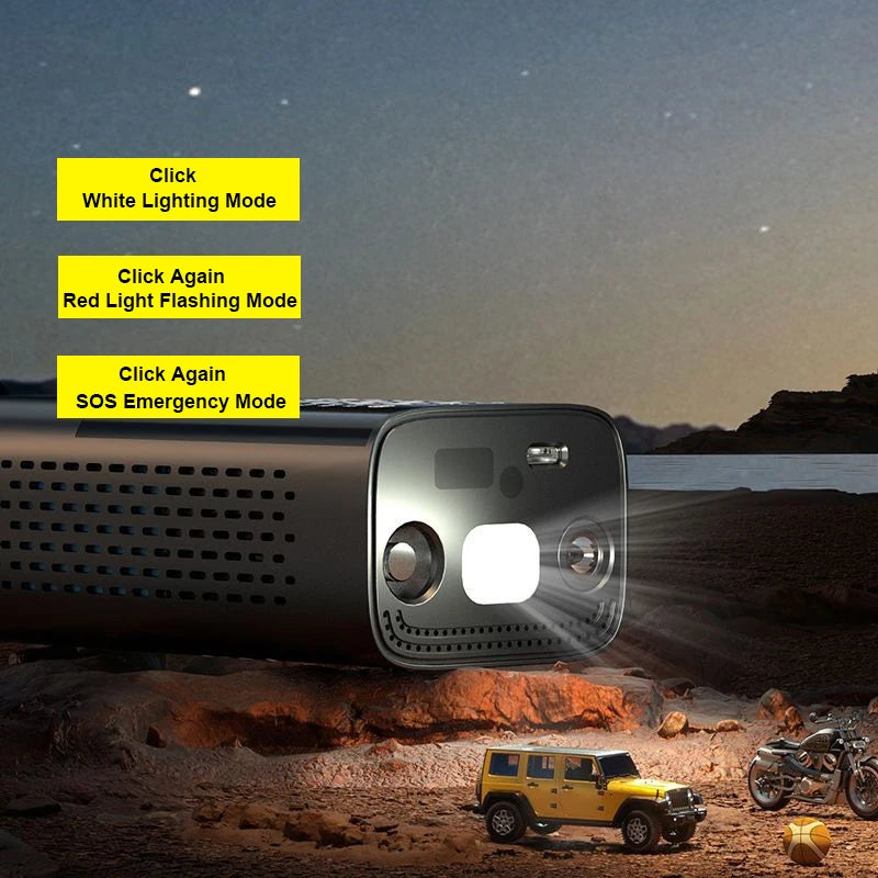 Tire Inflator Portable Air Compressor with Digital Pressure Gauge for Car