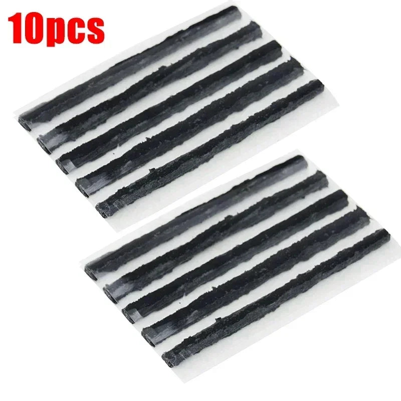 Car Tire Repair Tool Kit with Rubber Strips Tubeless Tyre Puncture Studding Plug Set Motorcycle Truck Vacuum Tire Repair Tool