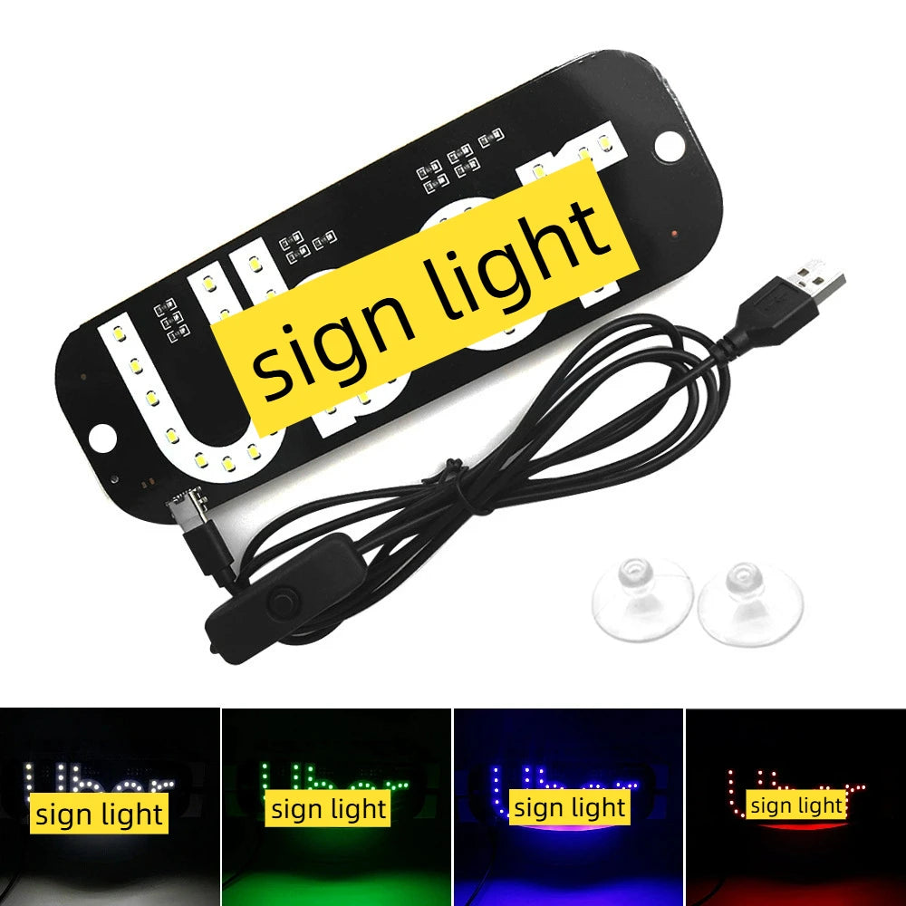 Car LED Taxi TAXI USB Indicator Light UB-ER TYPE-C Car Light License Plate Light 5-6V