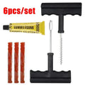 Car Tire Repair Tool Kit with Rubber Strips Tubeless Tyre Puncture Studding Plug Set Motorcycle Truck Vacuum Tire Repair Tool