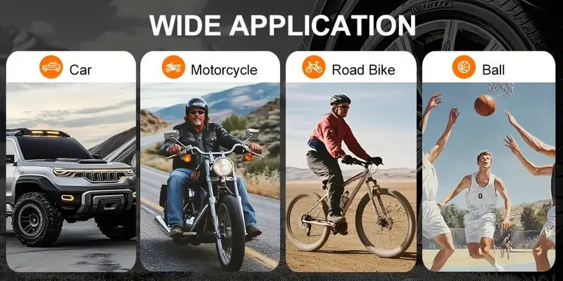 Tire Inflator Portable Air Compressor with Digital Pressure Gauge for Car