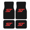 ST Logo Print Car Floor Mats Set of 4 Vehicle Front and Rear Carpets Non-Slip Car Mat Accessories Universal