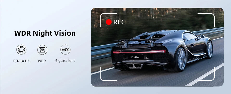 Dash Cam WIFI GPS Mini CAR DVR Front 4K And Rear 1080P Dual Lens Black Box Room Camera Night Vision 24H Parking Monitor